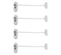 UAP Limitatore finestra con chiave,Serrature di sicurezza per finestre con cavo da 20 cm, serrature per finestre per la sicurezza dei bambini, cavo bianco,bianco)