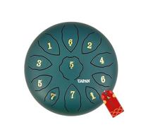 UAPAN Tamburo in acciaio a 11 note, strumento a percussione da 20,3 cm con custodia, libro musicale e battaglie, per bambini e adulti, per meditazione, educazione musicale, concerto, guarigione