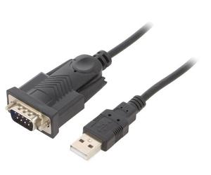 UAS-DB9M-02 Convertitore USB-RS232 D-Sub 9pin Maschio,USB A-Spina 1,5m GEMBIRD