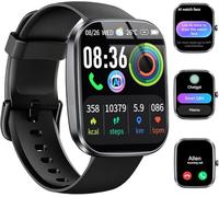 Uaue AI Smartwatch Uomo Donna, 2025 Nuova Fitness Tracker Orologio con Voce AI/Quadrante AI, Chiamate Bluetooth/Cardiofrequenzimetro/Contapassi/Sonno/115+ Sportive, 1.91" Smart Watch Impermeabile IP68