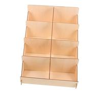 UAUWBRZ Espositore per biglietti di auguri a più livelli in legno, elegante organizer da scrivania per cartoline, foto, segnalibri, versatile, per uffici e banconi al dettaglio