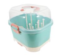 UAUWBRZ Portabottiglie portatile di grande capacità per biberon con coperchio Organizer portatile per armadio da cucina per cucina