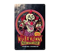 UAXEROU Killer Horror Klowns Movie from Outer Space Painting Metal Plate Vintage Metal Tin Sign for Garden Garage Home Cafe Wall Decor Poster 20,3 x 30,5 cm