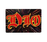 UAXEROU Ronnie Rock James Singer Dio Painting Targa in metallo vintage targa in metallo per giardino, garage, casa, bar, decorazione da parete poster 20,3 x 30,5 cm
