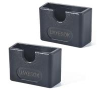 UAYESOK Supporto radio auto, supporto per microfono radio CB con pellicola adesiva 3M, universale, per Motorola Baofeng Kenwood Yaesu Midland Quansheng (nero, 2)