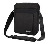 UBAYEE Borsello Uomo Tracolla in Tela con Multi-scomparti (Compatibile con Tablet iPad da 10,5 Pollici, 25 cm), Grigio Scuro