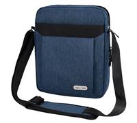 UBAYEE Borsello Uomo Tracolla in Tela con Multi-scomparti (Compatibile con Tablet iPad da 10,5 Pollici, 25 cm), Blu marino