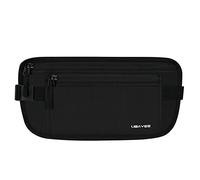 UBAYEE Cintura Portasoldi Nascosta con Protezione RFID per Uomo e Donna, 3 Tasche, Invisibile, Impermeabile, Nero