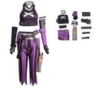 Ubaywey Game Cosplay Costume Lengends Halloween Carnevale Party Cosplay Abbigliamento Donna, viola., M
