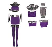 Ubaywey Koriand Cosplay Costume da Donna per Carnevale e Halloween, Abito con Gonne Viola e Tops per Feste e Party, viola., M