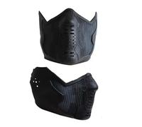 Ubaywey Maschera da Guardia Soldato con Bocca Nera, per Cosplay, Maschere in Lattice per Uomini, Accessori per Costumi di Fantasia, Mascherade, Halloween, Feste a Tema