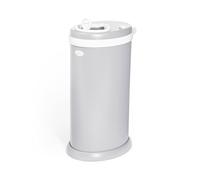 Ubbi 10006 Bidone per Pannolini Inodore in Acciaio, con Coperchio Scorrevole e Chiusura di Sicurezza, Grigio