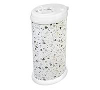 Ubbi 10038 - Pattumiera a strati, in acciaio, con coperchio scorrevole e chiusura di sicurezza, terrazza