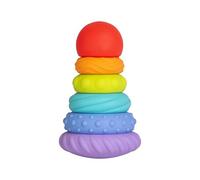 Ubbi Baby Teether Totter, Multi-Textured Food-Grade Silicone, 6 pezzi, Early Development Toy