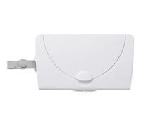 Ubbi Dispenser di salviette per bambini, contenitore portatile per salviettine da viaggio, accessorio indispensabile per neonati, porta salviette riutilizzabili, bianco