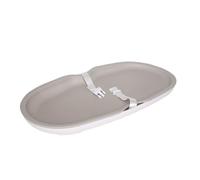 Ubbi Fasciatoio in schiuma, facile da pulire, leggero, impermeabile, con cinghia di sicurezza e base antiscivolo, colore: grigio talpa
