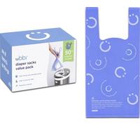 Ubbi Sacchetti usa e getta per pannolini, profumati alla lavanda, linguette facili da legare, smaltimento pannolini per bambini o sacchetti per rifiuti di animali domestici, confezione convenienza,