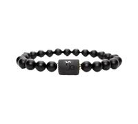 UBBVPKY Bracciale con 12 Perline Delle Costellazioni Braccialetto con Segni Zodiacali Per Uomo E Donna Braccialetto con Segni Zodiacali Spirituali Elastico in Pietra Naturale Da 8 Mm Capricorno