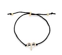 UBBVPKY Bracciale Da Uomo E Da Donna con 12 Costellazioni, Fatto A Mano, In Corda Nera Regolabile, con Simboli Zodiacali, Astrologia, Oroscopo, Gioielli, Regali, Braccialetto Unisex Ari