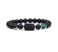UBBVPKY Bracciale In Pietra Naturale per Uomo E Donna con Costellazione - Bracciale Elastico con Perline Fatto A Mano con Segni Zodiacali, Gioielli Astrologici E Oroscopo per Coppia Scorpione