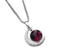 UBBVPKY Collana Con Ciondolo A Forma Di Luna Zodiacale Luminosa Da Uomo 12 Costellazioni Astrologia Oroscopo Collane Delicate E Luminose Per Clavicole Per Donne E Ragazze Gioielli Da Regalo Vergine