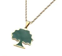 UBBVPKY Collana Con Ciondolo Mappa Della Moda Dell'Etiopia - Modello Mappa Novità Ciondolo Catena Clavicola Catena Regolabile Gioiello Patriottico Regalo Per Uomo Donna Giallo-A 60Cm