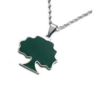 UBBVPKY Collana Con Ciondolo Mappa Della Moda Dell'Etiopia - Modello Mappa Novità Ciondolo Catena Clavicola Catena Regolabile Gioiello Patriottico Regalo Per Uomo Donna Bianco-A 60Cm