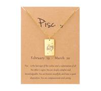 UBBVPKY Collana Con Costellazione Di Carte Dei Tarocchi Dei 12 Segni Zodiacali Catena Dell'Oroscopo Ciondolo Con Costellazioni Collana Di Astrologia Regali Di Compleanno Per Donne Uomini Unisex