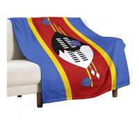 UBBVPKY Coperta Con Stampa Della Bandiera Del Regno Di Eswatini Ultra Morbida Calda E Accogliente Leggera In Flanella Soffice E Soffice Per Divano Biancheria Da Letto Per Tutte Le Stagioni 150X200Cm
