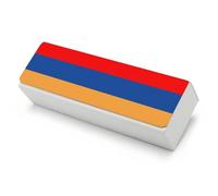 UBBVPKY Custodia Per Occhiali Da Sole Custodia Rigida Portatile Per Occhiale Con Panno Per Pulizia Scatola Portaoggetti Per Occhiale Antigraffio Con Bandiera Repubblica Dell'Armenia Stampata Unisex