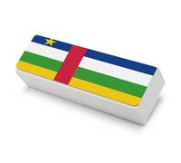 UBBVPKY Custodia Rigida Per Occhiale Con Panno In Microfibra Per La Pulizia - Custodia Per Occhiale Con Stampa Bandiera Dell'Africa Centrale - Ideale Per Occhiali Da Sole Per Uomo, Donna Unisex