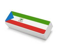 UBBVPKY Custodia Rigida Per Occhiale Con Panno In Microfibra Per La Pulizia - Custodia Per Occhiale Con Stampa Della Bandiera Guinea Equatoriale - Ideale Per Occhiali Da Sole Per Uomo, Donna Unisex