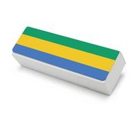 UBBVPKY Custodia Rigida Per Occhiali, Custodia Portatile Per Supporto Protettivo Per Adatta Alla Maggior Parte Degli Occhiali Da Sole Per Uomini Donne Con Stampa Della Bandiera Del Gabon