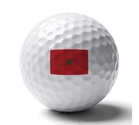 UBBVPKY Palline Da Golf Personalizzate Con Stampa Della Bandiera Del Regno Del Marocco Regali Unici Per Golfisti Eventi Memorabili Perfetti Per Gli Amanti Del Golfisti Tornei E Occasioni Speciali