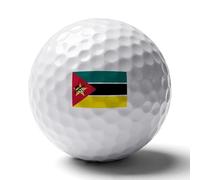 UBBVPKY Regali Di Golf Per Uomo Palline Da Golf Uniche E Personalizzate Con La Bandiera Della Repubblica Del Mozambico Fantastici Accessori Per Golfisti Per Amanti Del Golfistiisti Papà E Marito