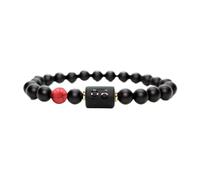 UBBVPKY Spirituale Dei Segni Zodiacali Braccialetti Elastici in Pietra Naturale con Dodici Costellazioni con Perline Fatti A Mano Braccialetto Di Manifestazione Serena Per Donne E Uomini Cancro