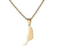 UBBVPKY Tenerife Isole Canarie Spagna Mappa Collane Con Ciondolo Per Donna Uomo Gioielli Collana Con Ciondolo Minimalista Personalizzata Regalo Per Ragazze Ragazzi Gioielli Hip Hop