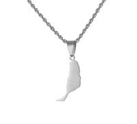 UBBVPKY Tenerife Isole Canarie Spagna Mappa Collane Con Ciondolo Per Donna Uomo Gioielli Collana Con Ciondolo Minimalista Personalizzata Regalo Per Ragazze Ragazzi Gioielli Hip Hop