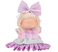 UBBY Abbigliamento con fiocco rosa, mini gonna, abbigliamento per bambole, accessori per abbigliamento, abbigliamento morbido, per gonna labu da 17 cm (viola)