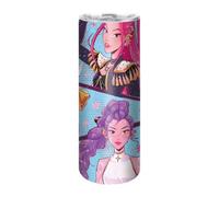 UBBY Demon Hunters Borraccia da 590 ml con cannuccia e manico, tazza anti-perdita in acciaio inossidabile per lavoro, viaggi, attività all'aperto, scuola (manifesti)