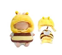 UBBY Grazioso abbigliamento in stile animale, mini abbigliamento per bambole, accessori per abbigliamento, abbigliamento carino e peluche, per labu da 17 cm (giallo)