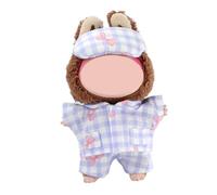 UBBY Grazioso pigiama, mini abbigliamento per bambole, solo accessori per abbigliamento, abbigliamento carino, per labu da 17 cm e due generazioni (viola)