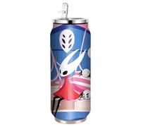 UBBY Hollow Knight - Borraccia da 500 ml, a prova di perdite, con cannuccia, in acciaio inox, per lavoro, viaggi, attività all'aperto, scuola (rosa)