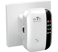 Ubcwin 2024 Newest WiFi Extender, WiFi Booster, WiFi Repeater, Covers Up to 3000 Sq.ft and 45 Devices, Internet Booster - with Ethernet Port, Quick Setup, Home Wireless Signal Booster, UK Plug