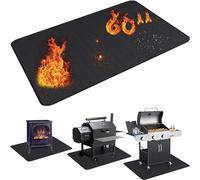 UBeesize Tappetino spesso da 152,4 x 91,4 cm per griglia esterna, tappetino ignifugo per prato, fumatori, griglie a gas, terrazza e patio, tappetino per camino, tappetino per braciere, protezione