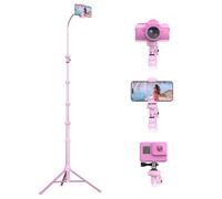 UBeesize Treppiede flessibile per telefono con collo d'oca da 37,5 cm (88 pollici), telecomando e supporto per telefono, supporto per telefono e selfie stick per riprese video, compatibile con iPhone