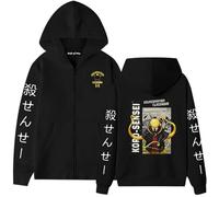 Ubeisy Felpa unisex con cappuccio Assassination Classroom Anime Cosplay felpa maglione cappotto pullover top, D-1, X-Large