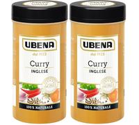 UBENA, Curry Inglese, Sapore Medio-Piccante e Dolce, Miscela di spezie per insaporire Piatti a Base di Riso, Pesce, Pollame, Linea Grandi Formati da 100 gr (Confezione da 2)