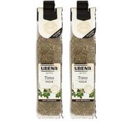 UBENA, Timo in Foglie, Gusto Intenso,Ideale per Insaporire Carni e Formaggi, Formato Clip Sachet da 11 gr (Confezione da 2)