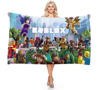 Ubephant Roblx Telo Mare, Roblx Telo da Bagno, Anime Asciugamano da Bagno, 75 * 150cm Anime Morbido Asciugamano da Spiaggia Super Assorbente e Durevole Regalo da Viaggio in Spiaggia